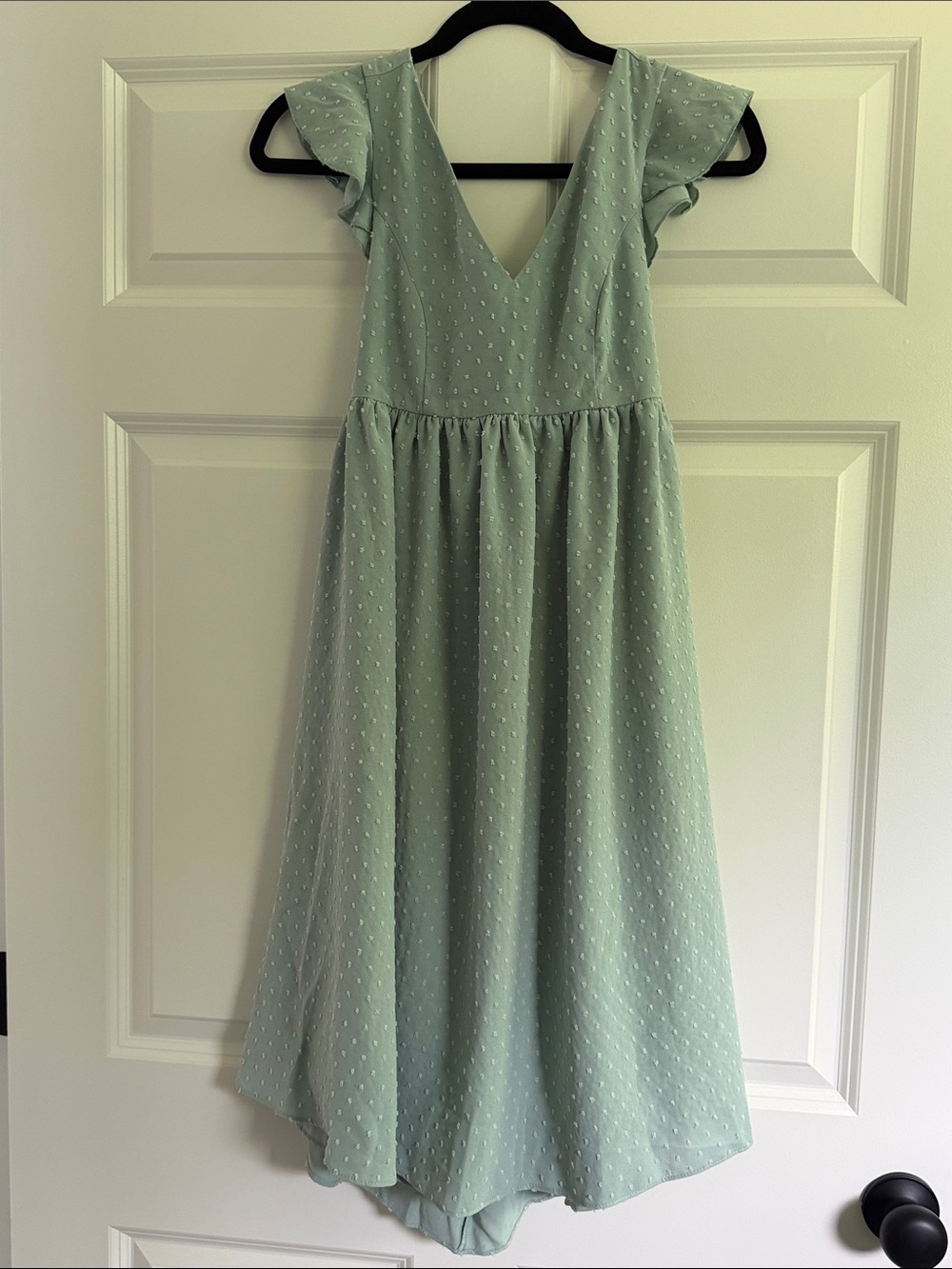 JJs House Mint Green Flutter-Sleeve Girls Formal Dress